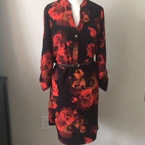 🌟 3 for $20 Fall colored shirt dress with belt